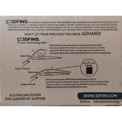 Ailerons Thruster 3DFINS FCS1 Blue Checker -Ocean Soldes ailerons thruster 3dfins fcs1 blue checker 2