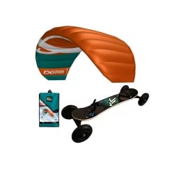Pack Mountainboard Korvenn / Aile Crosskites Quattro à Poignées -Ocean Soldes pack mountainboard korvenn aile crosskites quattro a poignees