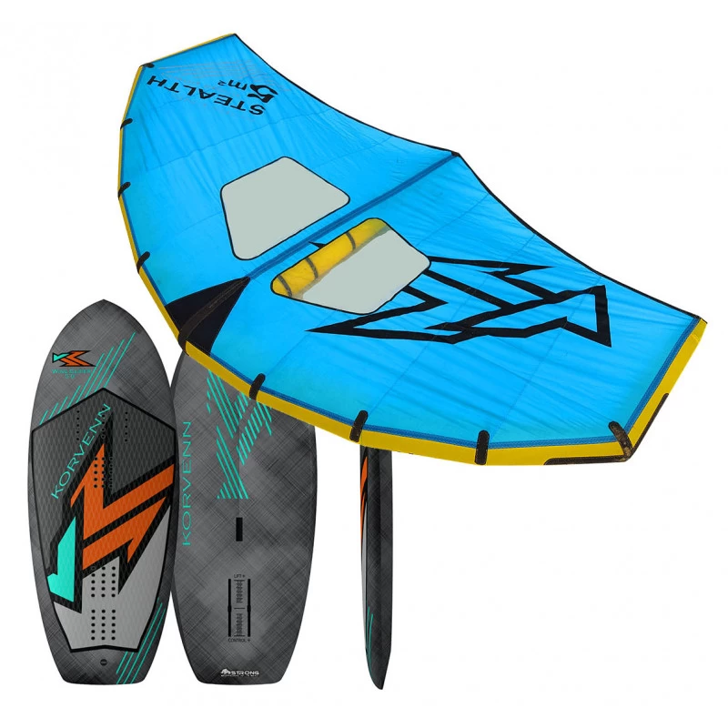 Pack Niveau Avancé Wingfoil Wing Glider Gris Stealth 19 Pack Niveau Avancé Wingfoil Wing Glider Gris Stealth – Image 19