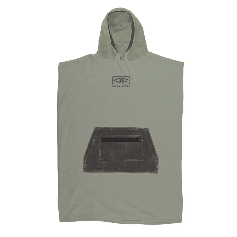 Poncho Ocean And Earth Daybreak Hooded Olive 1 Poncho Ocean And Earth Daybreak Hooded Olive