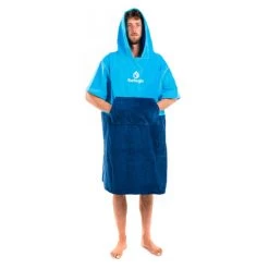 Poncho Surflogic Cyan Navy