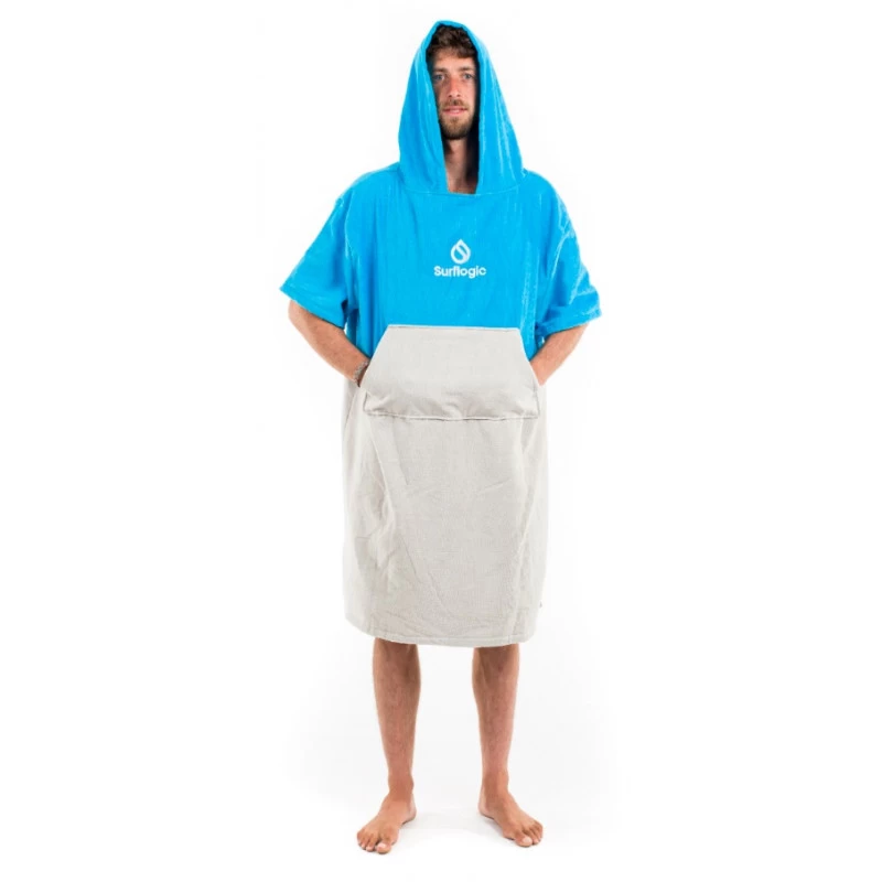 Poncho Surflogic Cyan Grey 1 Poncho Surflogic Cyan Grey